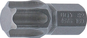 BGS 4876 Bit | Länge 30 mm | Antrieb Außensechskant 10 mm (3/8") | T-Profil (für Torx) T60