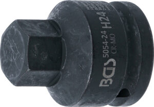 BGS 5054-24 Kraft-Bit-Einsatz | Länge 55 mm | Antrieb Innenvierkant 20 mm (3/4") | Innensechskant 24 mm