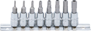 BGS 5156 Bit-Einsatz-Satz | Antrieb Innenvierkant 6,3 mm (1/4") | Innensechskant mit Bohrung 2 - 7 mm | 8-tlg.