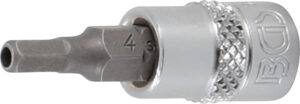 BGS 5156-4 Bit-Einsatz | Antrieb Innenvierkant 6,3 mm (1/4") | Innensechskant mit Bohrung 4 mm