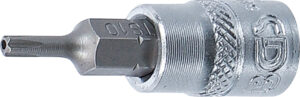 BGS 5184-TS10 Bit-Einsatz | Antrieb Innenvierkant 6,3 mm (1/4") | TS-Profil (für Torx Plus) mit Bohrung TS10