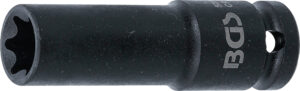 BGS 5204-18 Kraft-Steckschlüssel-Einsatz E-Profil, tief | Antrieb Innenvierkant 12,5 mm (1/2") | SW E18