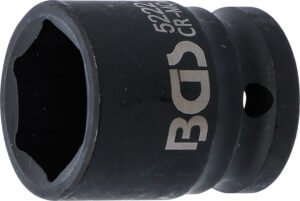 BGS 5222 Kraft-Steckschlüssel-Einsatz Sechskant | Antrieb Innenvierkant 12,5 mm (1/2") | SW 22 mm