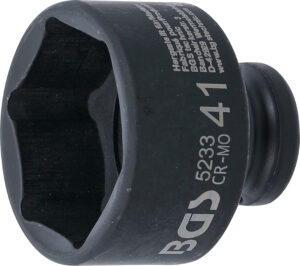 BGS 5233 Kraft-Steckschlüssel-Einsatz Sechskant | Antrieb Innenvierkant 12,5 mm (1/2") | SW 41 mm