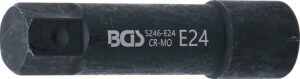 BGS 5246-E24 Steckschlüssel-Einsatz E-Profil, extra lang | Antrieb Außensechskant 22 mm | SW E24
