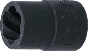 BGS 5266-15 Spiral-Profil-Steckschlüssel-Einsatz / Schraubenausdreher | Antrieb Innenvierkant 12,5 mm (1/2") | SW 15 mm