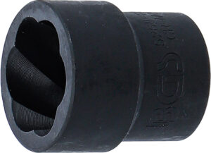 BGS 5268-22 Spiral-Profil-Steckschlüssel-Einsatz / Schraubenausdreher | Antrieb Innenvierkant 12,5 mm (1/2") | SW 22 mm