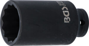BGS 5339 Kraft-Steckschlüssel-Einsatz Zwölfkant, tief | Antrieb Innenvierkant 12,5 mm (1/2") | SW 33 mm