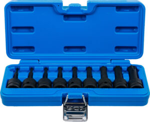 BGS 5480 Kraft-Bit-Einsatz-Satz | Antrieb Innenvierkant 12,5 mm (1/2") | T-Profil (für Torx) T20 - T70 | 9-tlg.