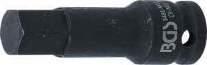 BGS 5481-M17 Kraft-Bit-Einsatz | Länge 75 mm | Antrieb Innenvierkant 12,5 mm (1/2") | Innensechskant 17 mm