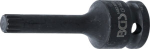 BGS 5482-M10 Kraft-Bit-Einsatz | Länge 75 mm | Antrieb Innenvierkant 12,5 mm (1/2") | Innenvielzahn (für XZN) M10
