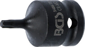 BGS 5486-T25 Kraft-Bit-Einsatz | Länge 42 mm | Antrieb Innenvierkant 12,5 mm (1/2") | T-Profil (für Torx) T25