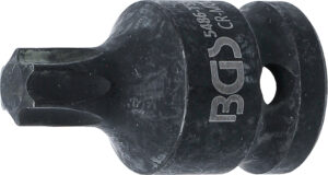 BGS 5486-T55 Kraft-Bit-Einsatz | Länge 42 mm | Antrieb Innenvierkant 12,5 mm (1/2") | T-Profil (für Torx) T55