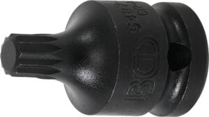 BGS 5487-M10 Kraft-Bit-Einsatz | Länge 43 mm | Antrieb Innenvierkant 12,5 mm (1/2") | Innenvielzahn (für XZN) M10