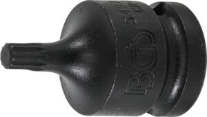 BGS 5487-M6 Kraft-Bit-Einsatz | Länge 43 mm | Antrieb Innenvierkant 12,5 mm (1/2") | Innenvielzahn (für XZN) M6