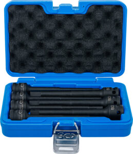 BGS 5490 Kraft-Bit-Einsatz-Satz | Länge 150 mm | Antrieb Innenvierkant 12,5 mm (1/2") | Innensechskant 5 - 14 mm | 7-tlg.