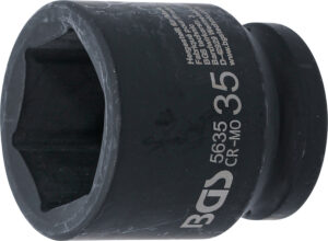 BGS 5635 Kraft-Steckschlüssel-Einsatz Sechskant | Antrieb Innenvierkant 20 mm (3/4") | SW 35 mm
