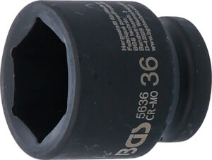 BGS 5636 Kraft-Steckschlüssel-Einsatz Sechskant | Antrieb Innenvierkant 20 mm (3/4") | SW 36 mm