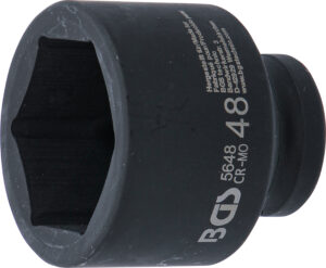 BGS 5648 Kraft-Steckschlüssel-Einsatz Sechskant | Antrieb Innenvierkant 20 mm (3/4") | SW 48 mm
