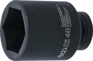 BGS 5746 Kraft-Steckschlüssel-Einsatz Sechskant, tief | Antrieb Innenvierkant 20 mm (3/4") | SW 46 mm
