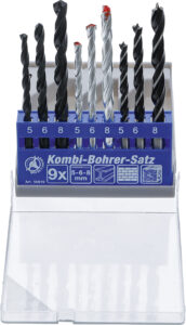 BGS Diy 50819 Kombi-Bohrer-Satz | 5 - 8 mm | 9-tlg.