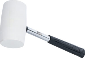BGS 70141 Gummihammer | Metall-Stiel | weißer Kopf | Ø 64 mm | 750 g