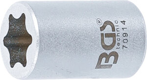 BGS 70914 Spezial-Steckschlüssel-Einsatz | E-Profil | Antrieb Innenvierkant 6,3 mm (1/4") | SW E12 | für BMW-Fensterheber