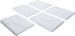 BGS Diy 71031 Abdeckfolien-Satz | HDPE | transparent | 4 x 5 m | 20 m² | 5-tlg.