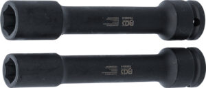 BGS 72000 Spezial-Steckschlüssel-Einsatz-Satz | für Ausgleichsgetriebeflansch-Mutter | für Volvo | SW 15 - 18 mm