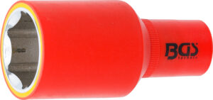 BGS 72080 VDE-Steckschlüssel-Einsatz Sechskant | Antrieb Innenvierkant 12,5 mm (1/2") | SW 30 mm