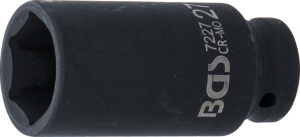 BGS 7227 Kraft-Steckschlüssel-Einsatz Sechskant, tief | Antrieb Innenvierkant 12,5 mm (1/2") | SW 27 mm