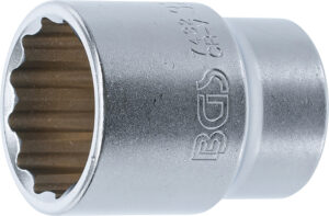 BGS 7432 Steckschlüssel-Einsatz Zwölfkant | Antrieb Innenvierkant 20 mm (3/4") | SW 32 mm