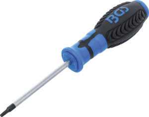 BGS 7849-T15 Schraubendreher | T-Profil (für Torx) mit Bohrung T15 | Klingenlänge 80 mm