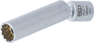BGS 80000-14 Glüh- und Zündkerzen-Gelenk-Einsatz | Antrieb Innenvierkant 10 mm (3/8") | SW 14 mm