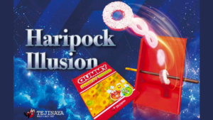 Haripock by Tejinaya Magic Kaubonbon mit Loch durchdringt Salzstange