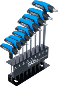 BGS 8485 T-Griff-Schlüssel-Satz | T-Profil (für Torx) T10 - T50 | 9-tlg.