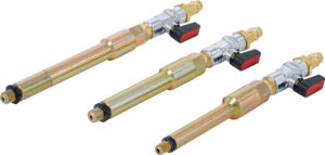 BGS 9519 Druckluftadapter-Satz für Glühkerzenbohrungen | M8 x 1,0 - M10 x 1,0 - M10 x 1,25 | 3-tlg.