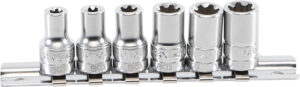 BGS 9588 Steckschlüssel-Einsatz-Satz T-Profil Plus (für Torx Plus) | Antrieb Innenvierkant 6,3 mm (1/4") | SW 6EP - 12EP | 6-tlg.