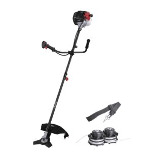 Scheppach 5910701904 32,6 cc 1.22 PS 2in1 Benzin-Motorsense inkl. Schultergurt und 2 Fadenspulen (BCH3300PB)