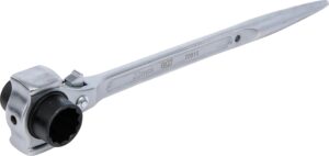BGS 70910 Gerüstbauer-Knarre | 3-in-1 | SW 19 x 22 mm