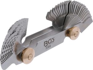 BGS 3069 Doppel-Gewindeschablone, 52 Blatt | metrisch 0,25 - 6,0 mm, Whitworth 4G - 62G