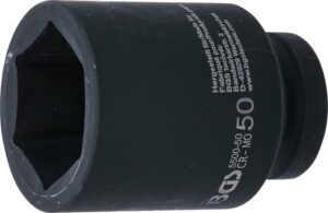BGS 5500-50 Kraft-Steckschlüssel-Einsatz Sechskant, tief | Antrieb Innenvierkant 25 mm (1") | SW 50 mm