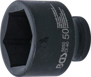 BGS 5650 Kraft-Steckschlüssel-Einsatz Sechskant | Antrieb Innenvierkant 20 mm (3/4") | SW 50 mm